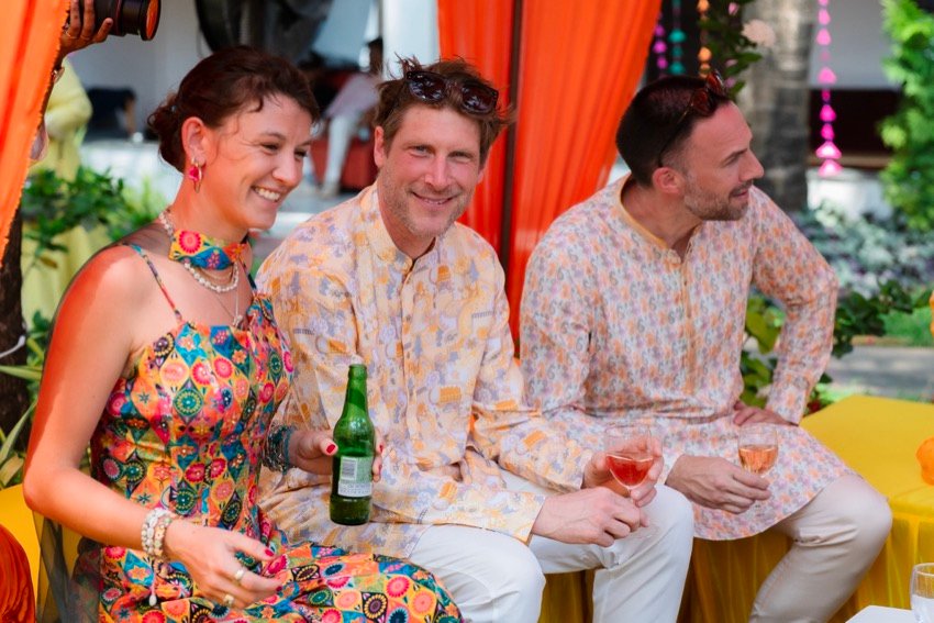 Himanshi and Christopher — the haldi ceremony