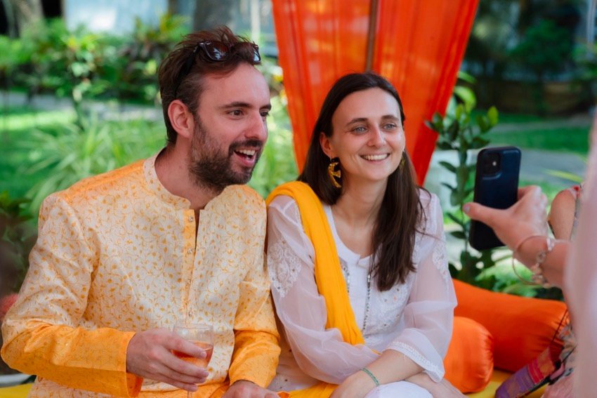 Himanshi and Christopher — the haldi ceremony