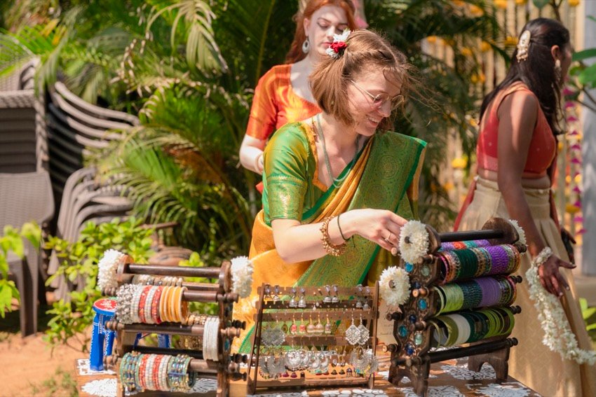 Himanshi and Christopher — the haldi ceremony