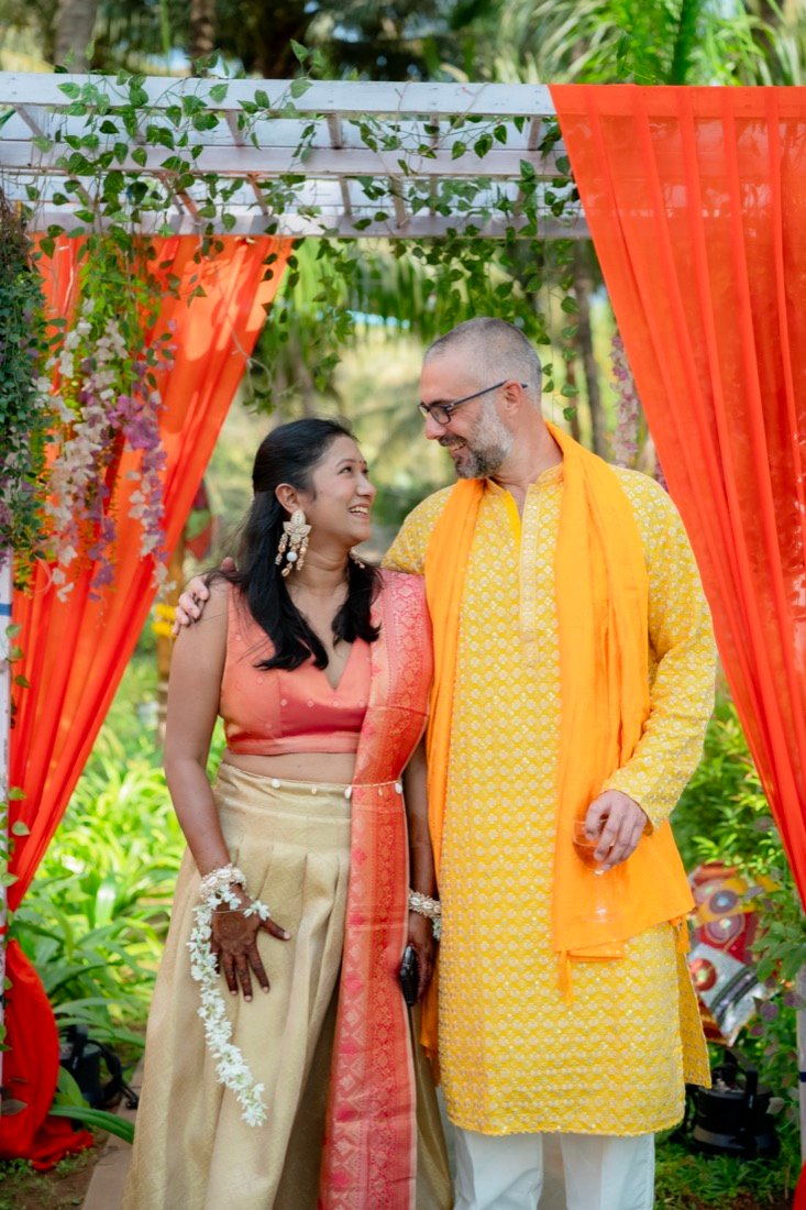 Himanshi and Christopher — the haldi ceremony