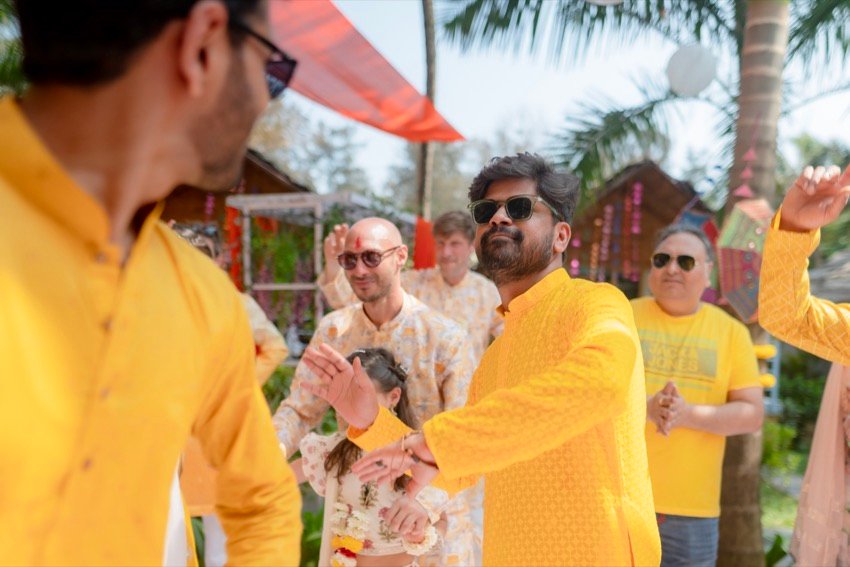 Himanshi and Christopher — the haldi ceremony