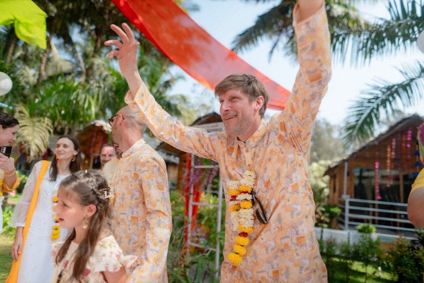 Himanshi and Christopher — the haldi ceremony
