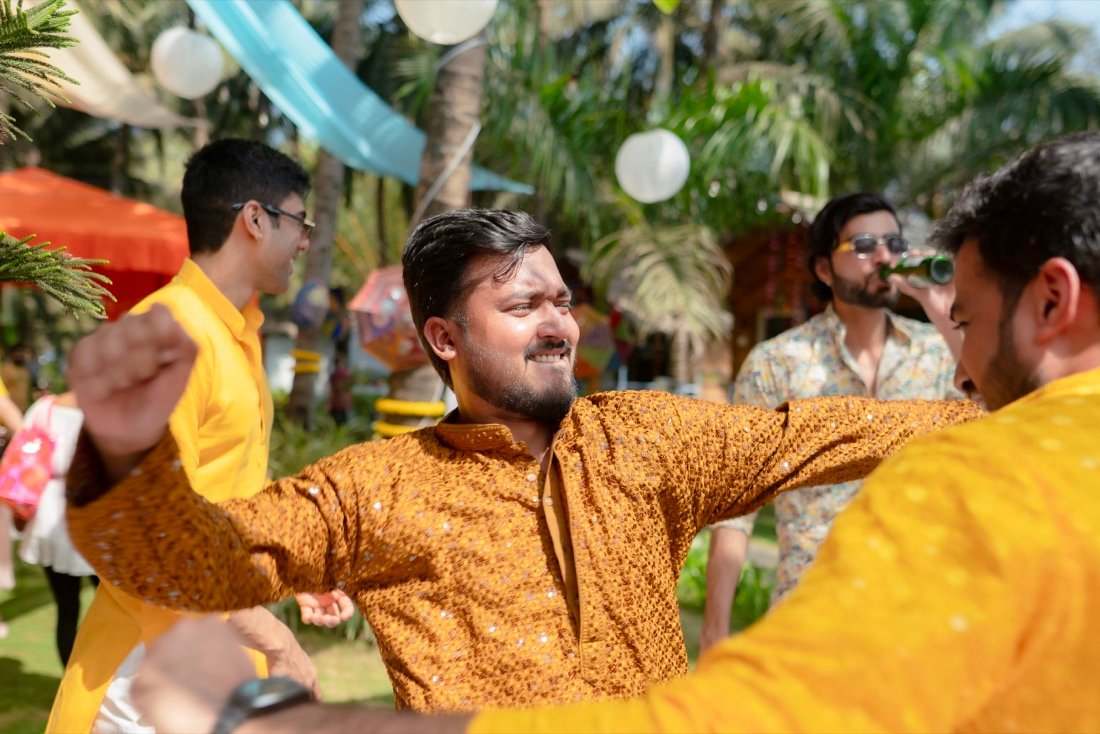 Himanshi and Christopher — the haldi ceremony