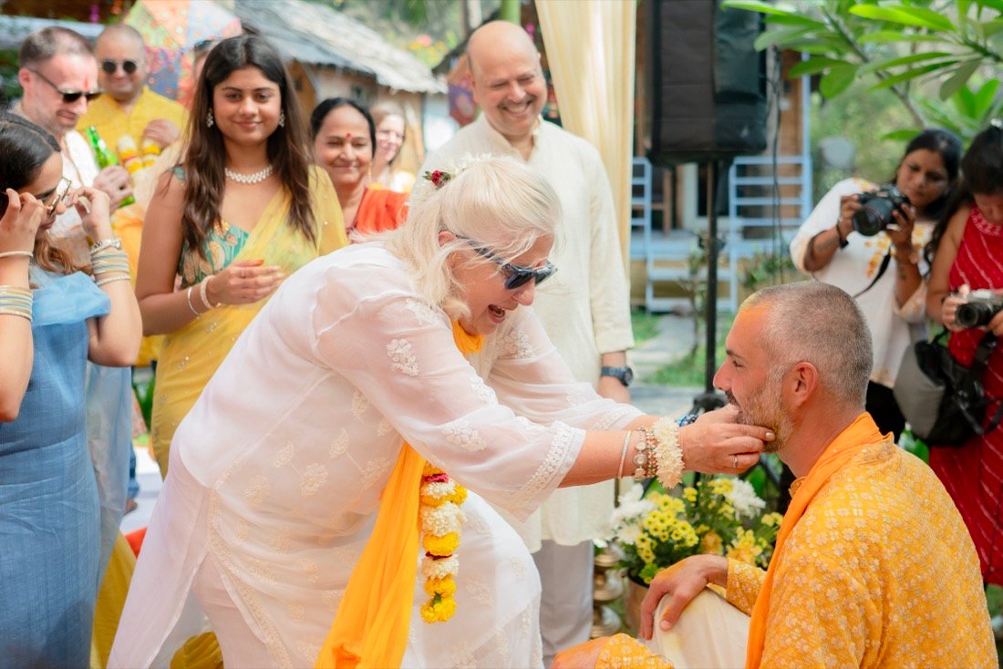 Himanshi and Christopher — the haldi ceremony
