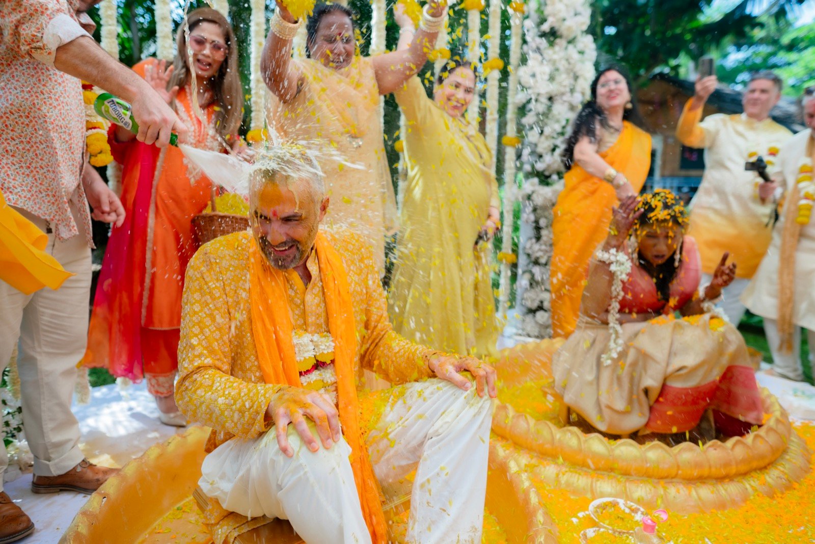 Himanshi and Christopher — the haldi ceremony