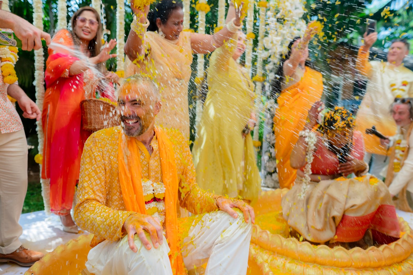 Himanshi and Christopher — the haldi ceremony