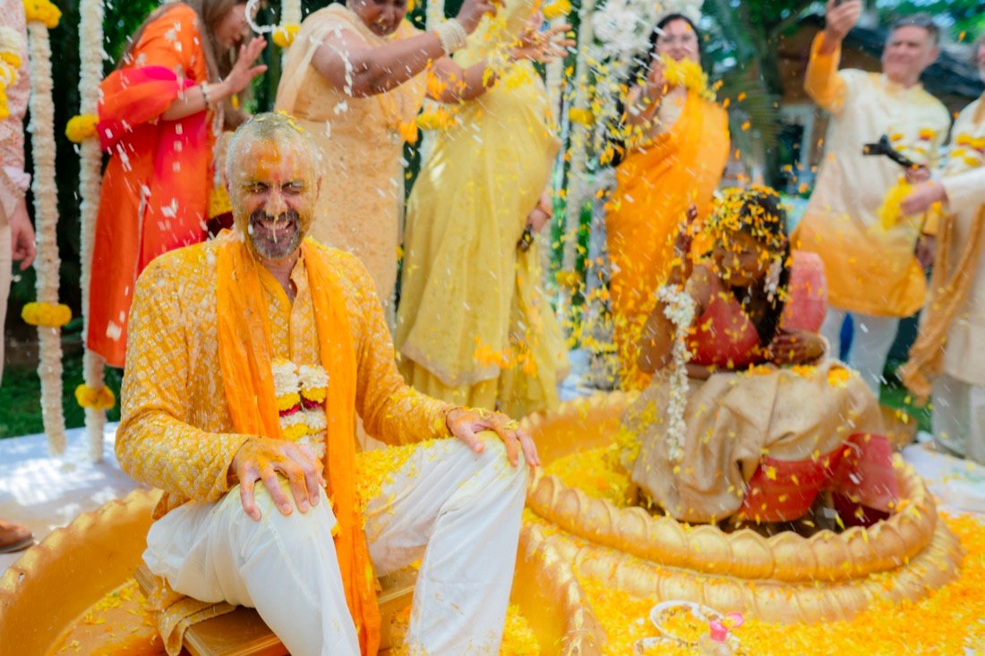 Himanshi and Christopher — the haldi ceremony