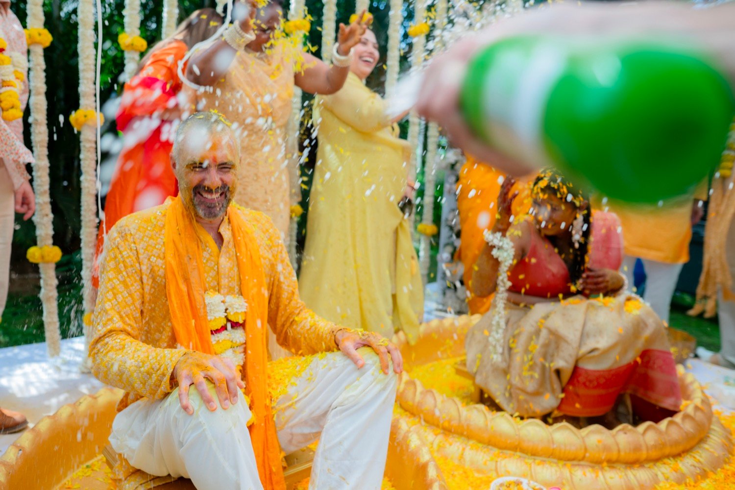 Himanshi and Christopher — the haldi ceremony