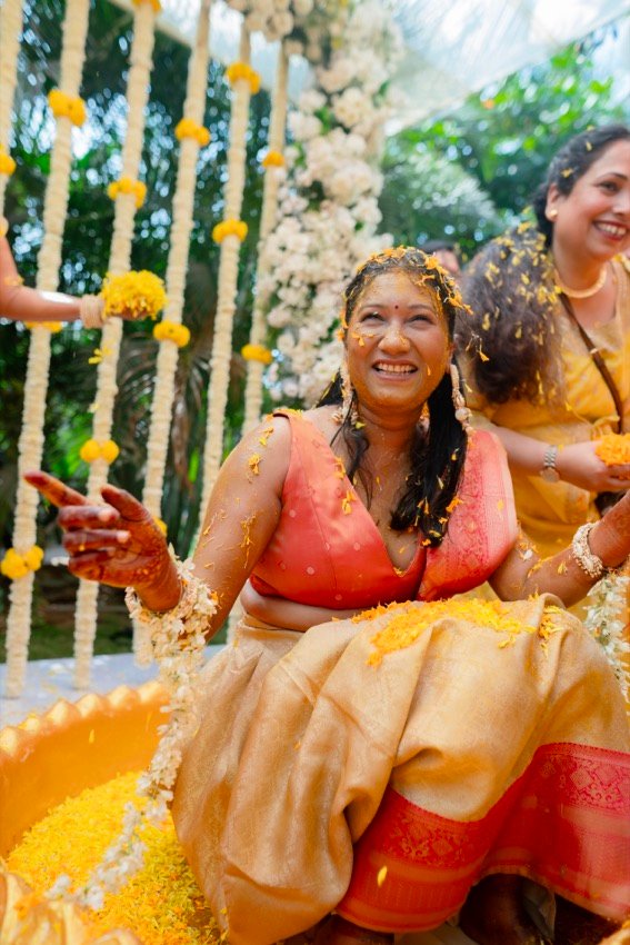Himanshi and Christopher — the haldi ceremony