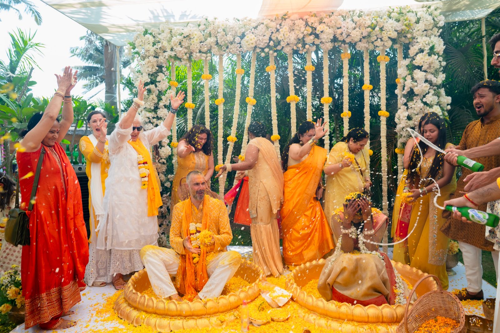 Himanshi and Christopher — the haldi ceremony
