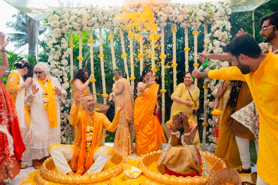Himanshi and Christopher — the haldi ceremony