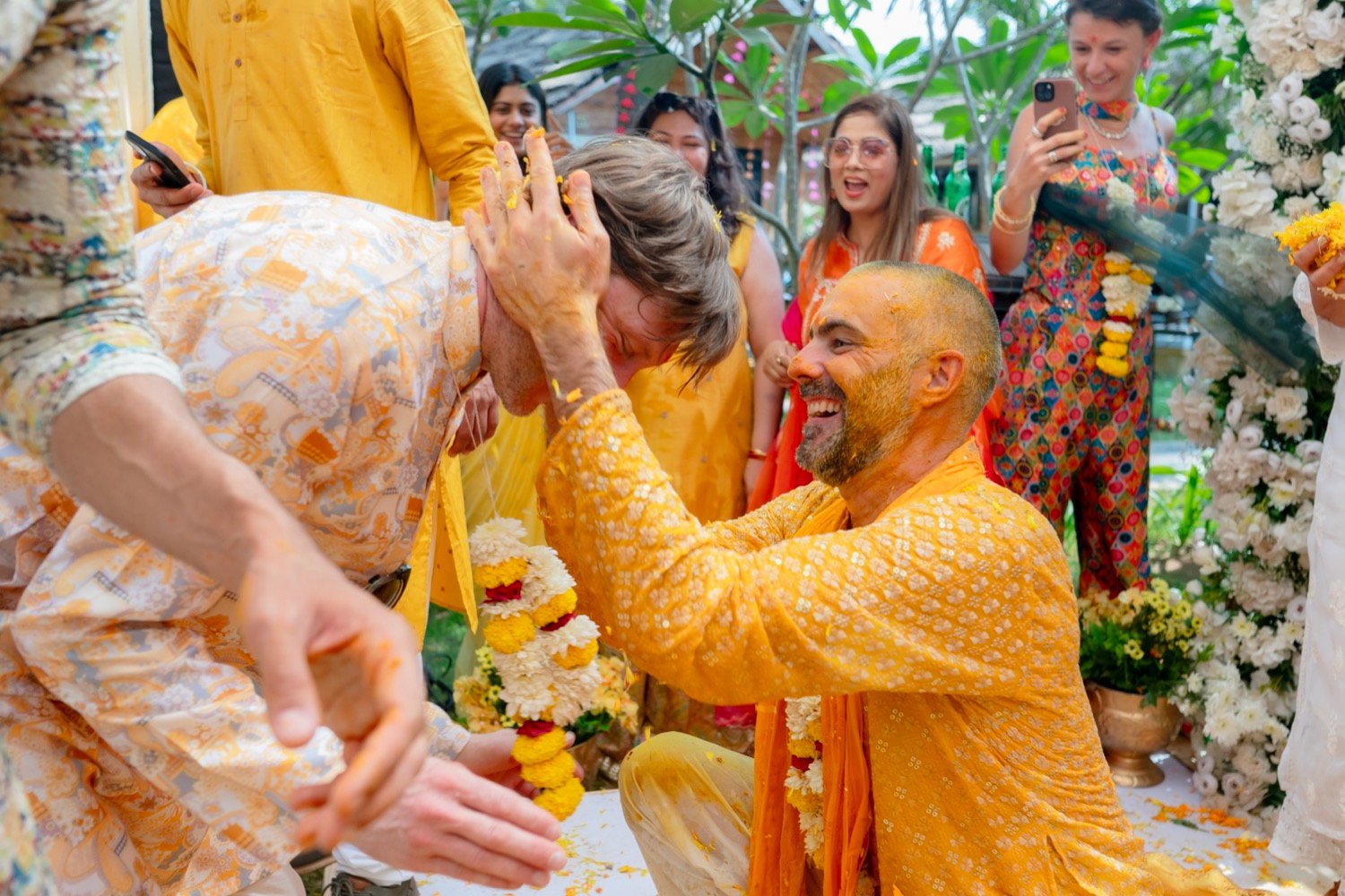 Himanshi and Christopher — the haldi ceremony