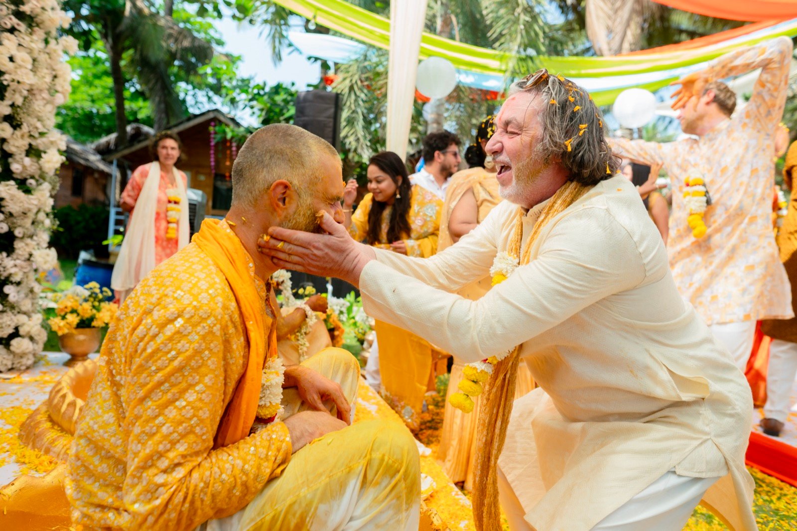 Himanshi and Christopher — the haldi ceremony