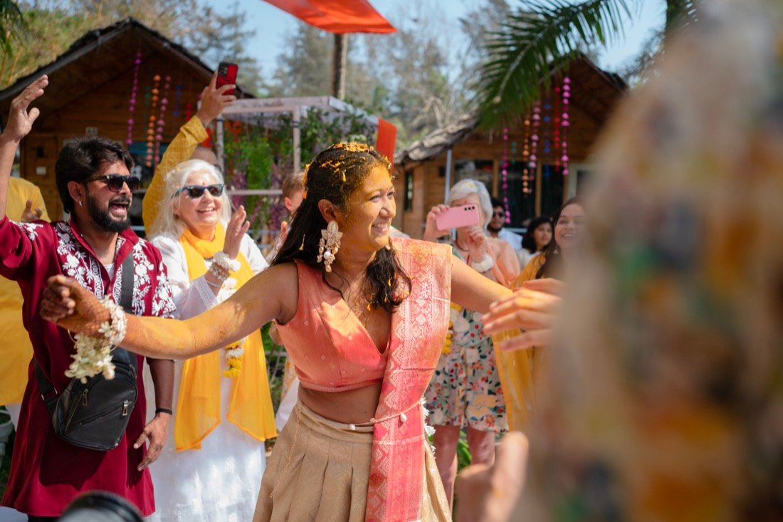 Himanshi and Christopher — the haldi ceremony