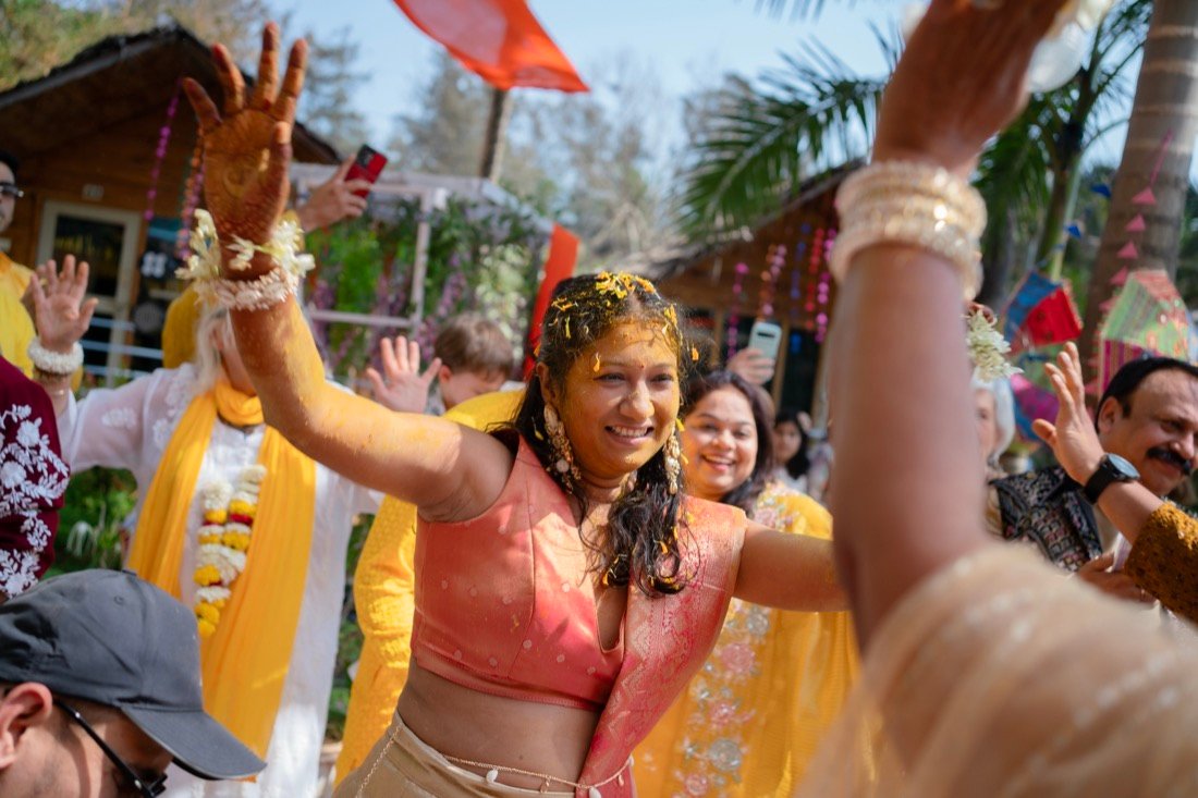 Himanshi and Christopher — the haldi ceremony