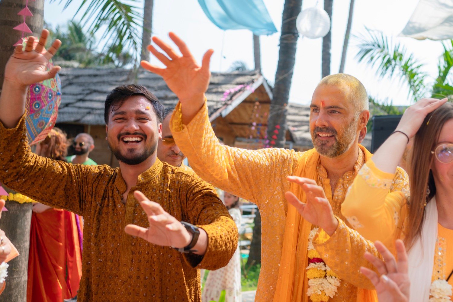 Himanshi and Christopher — the haldi ceremony