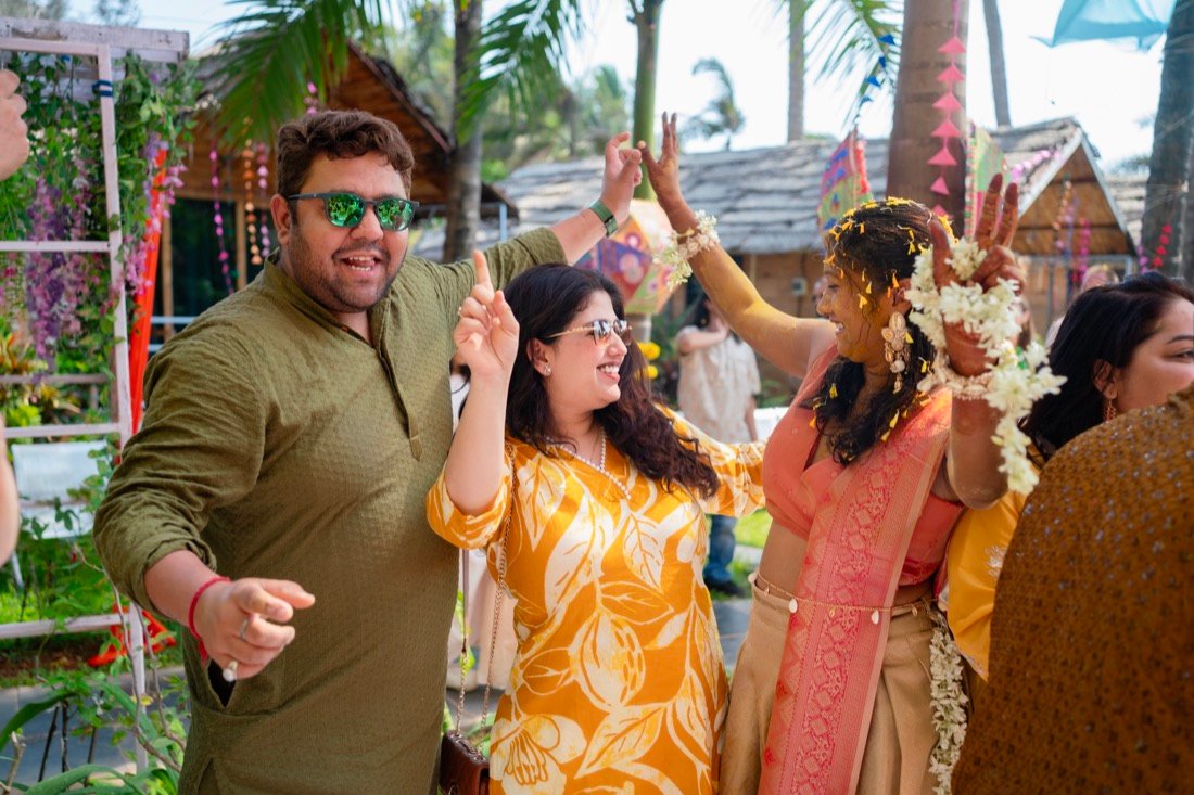 Himanshi and Christopher — the haldi ceremony