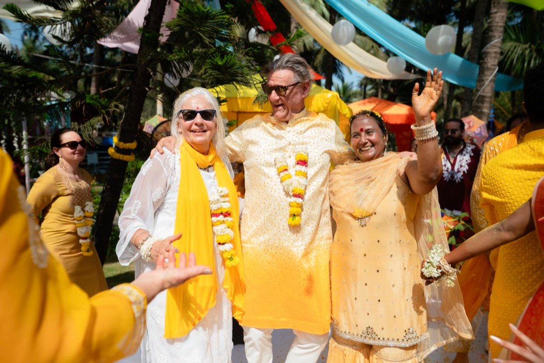 Himanshi and Christopher — the haldi ceremony