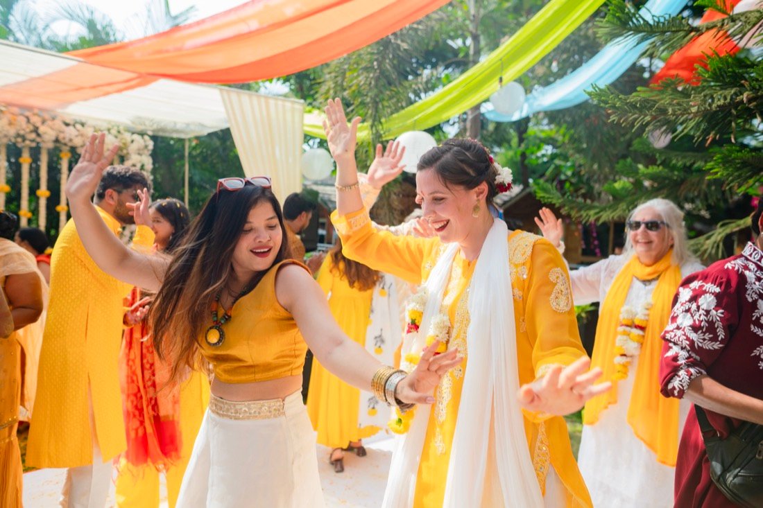 Himanshi and Christopher — the haldi ceremony
