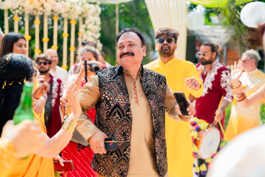 Himanshi and Christopher — the haldi ceremony