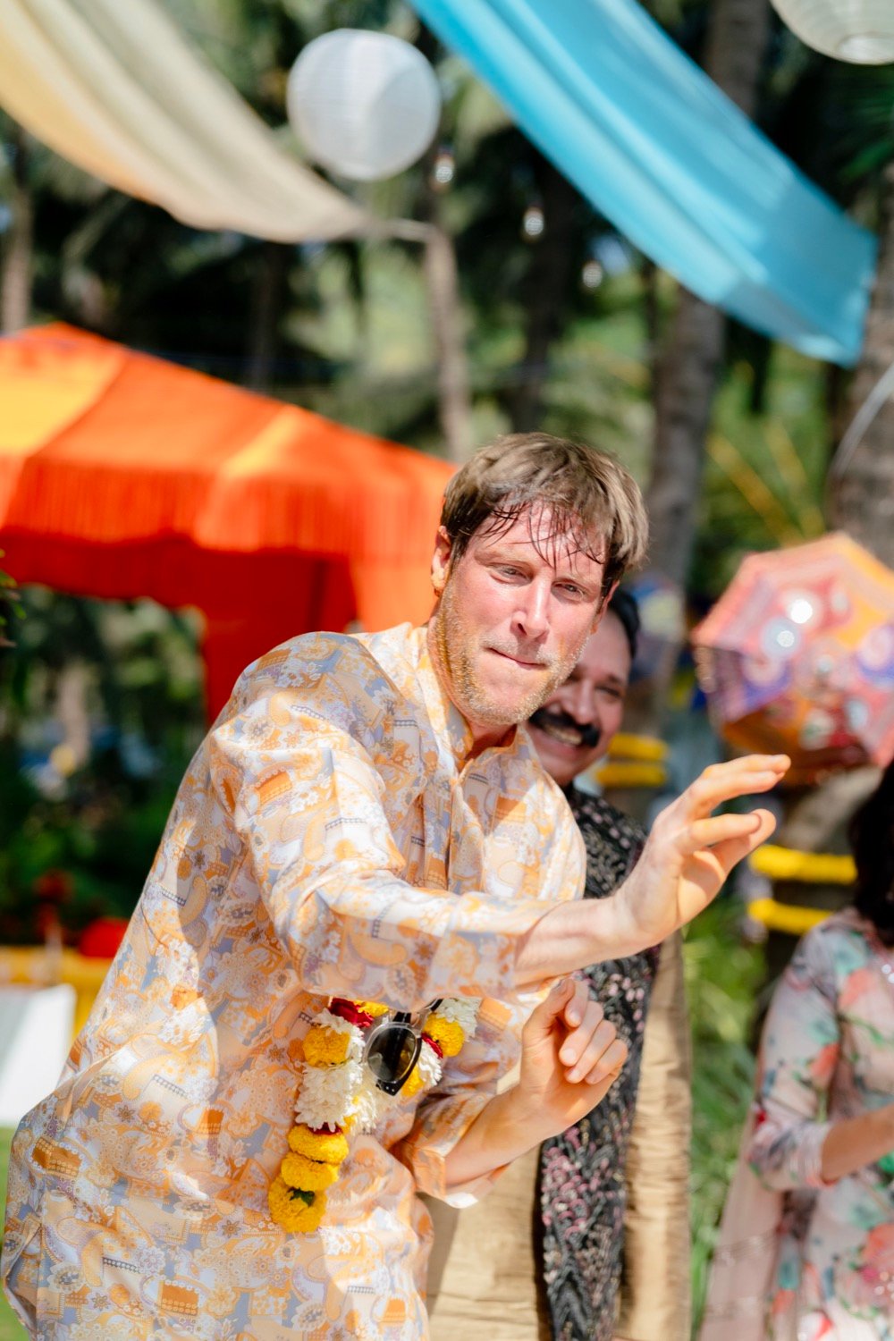 Himanshi and Christopher — the haldi ceremony