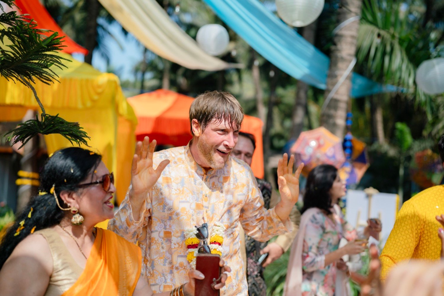 Himanshi and Christopher — the haldi ceremony