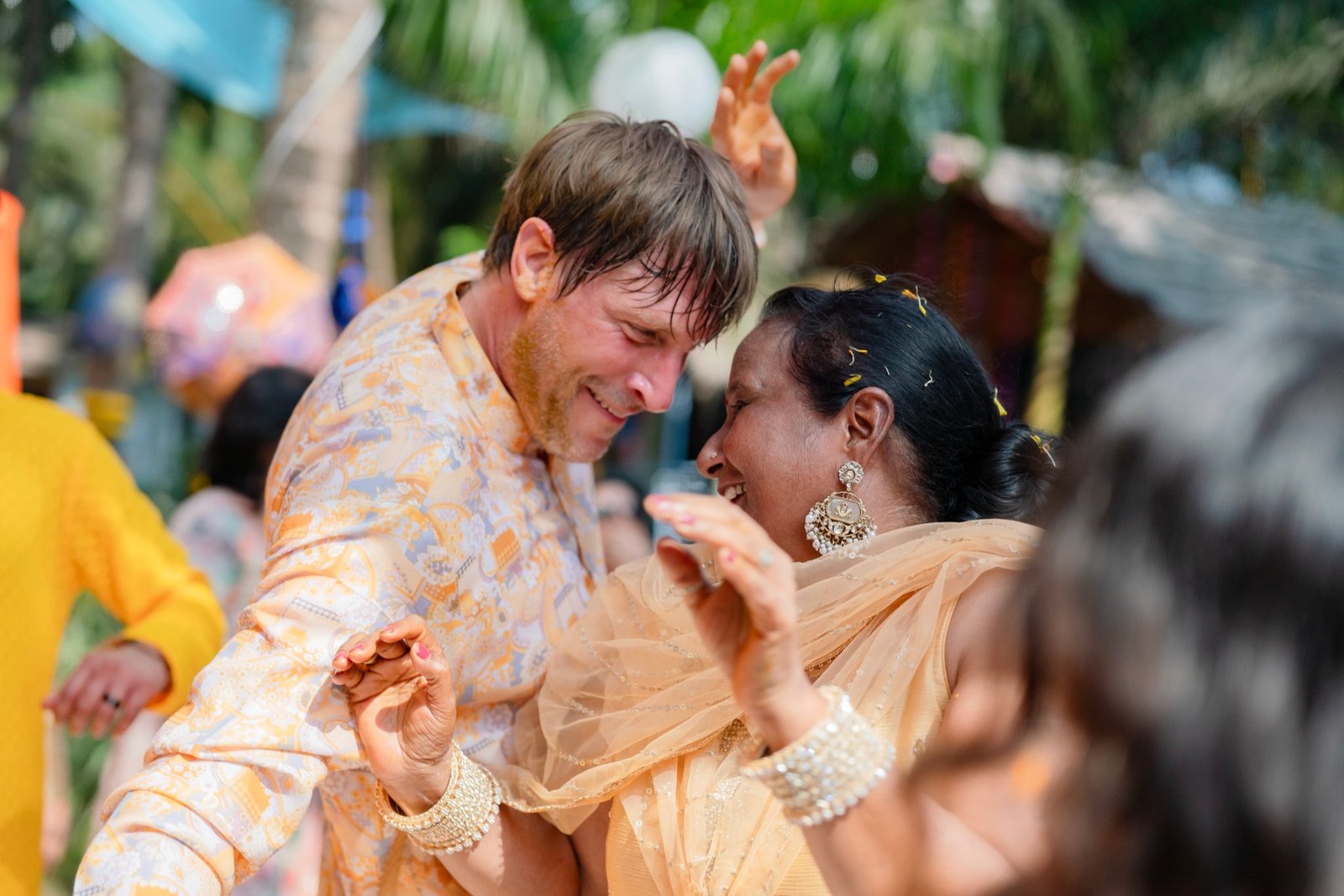 Himanshi and Christopher — the haldi ceremony