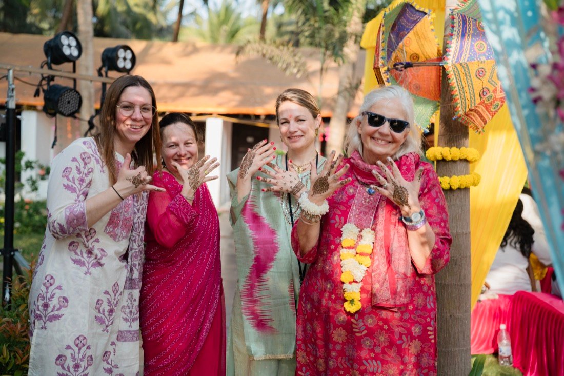 Himanshi and Christopher — the mehendi ceremony