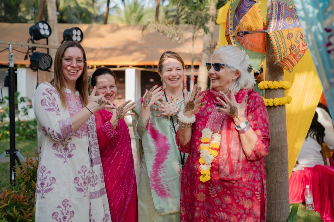 Himanshi and Christopher — the mehendi ceremony