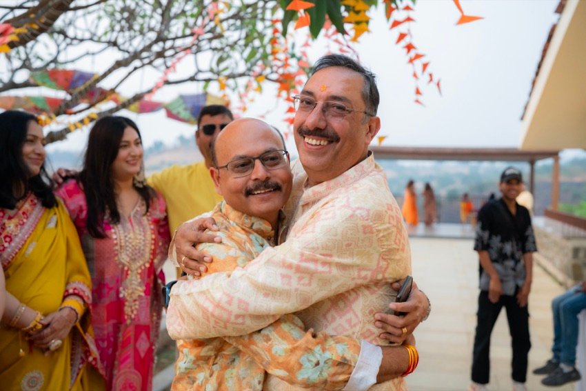 Shivani and Abhishek — the haldi ceremony