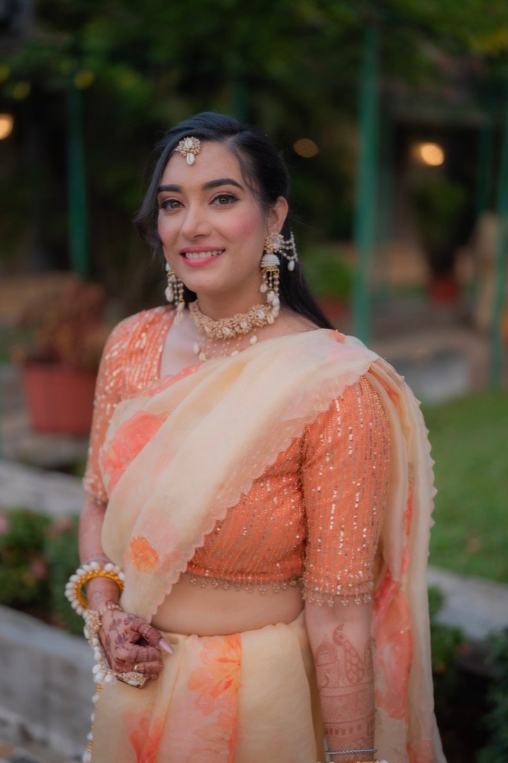 Shivani and Abhishek — the haldi ceremony