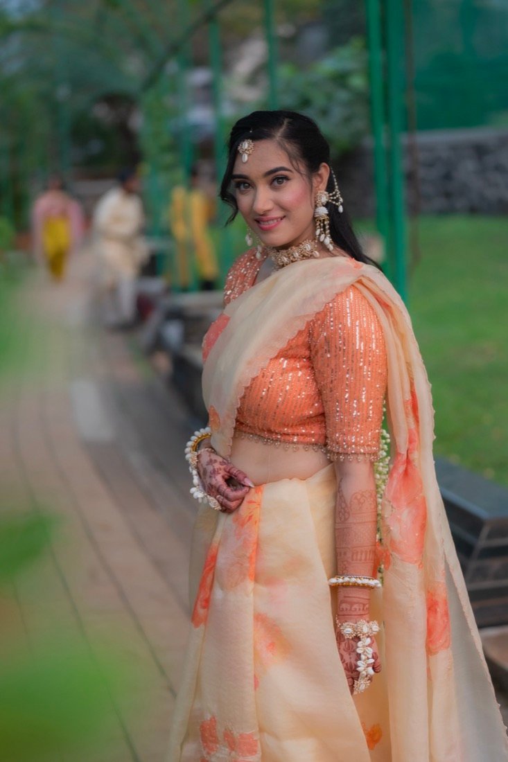 Shivani and Abhishek — the haldi ceremony