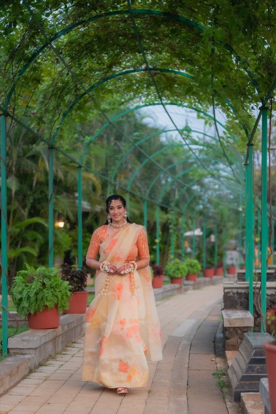 Shivani and Abhishek — the haldi ceremony
