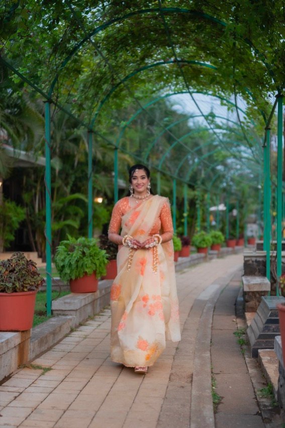 Shivani and Abhishek — the haldi ceremony