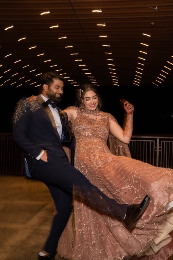 Shivani and Abhishek — the sangeet