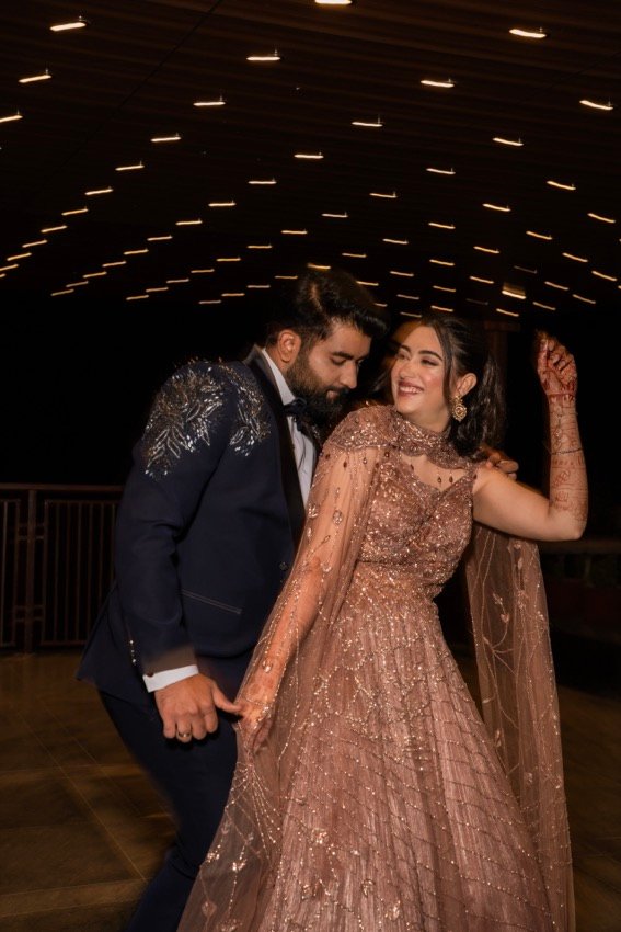 Shivani and Abhishek — the sangeet