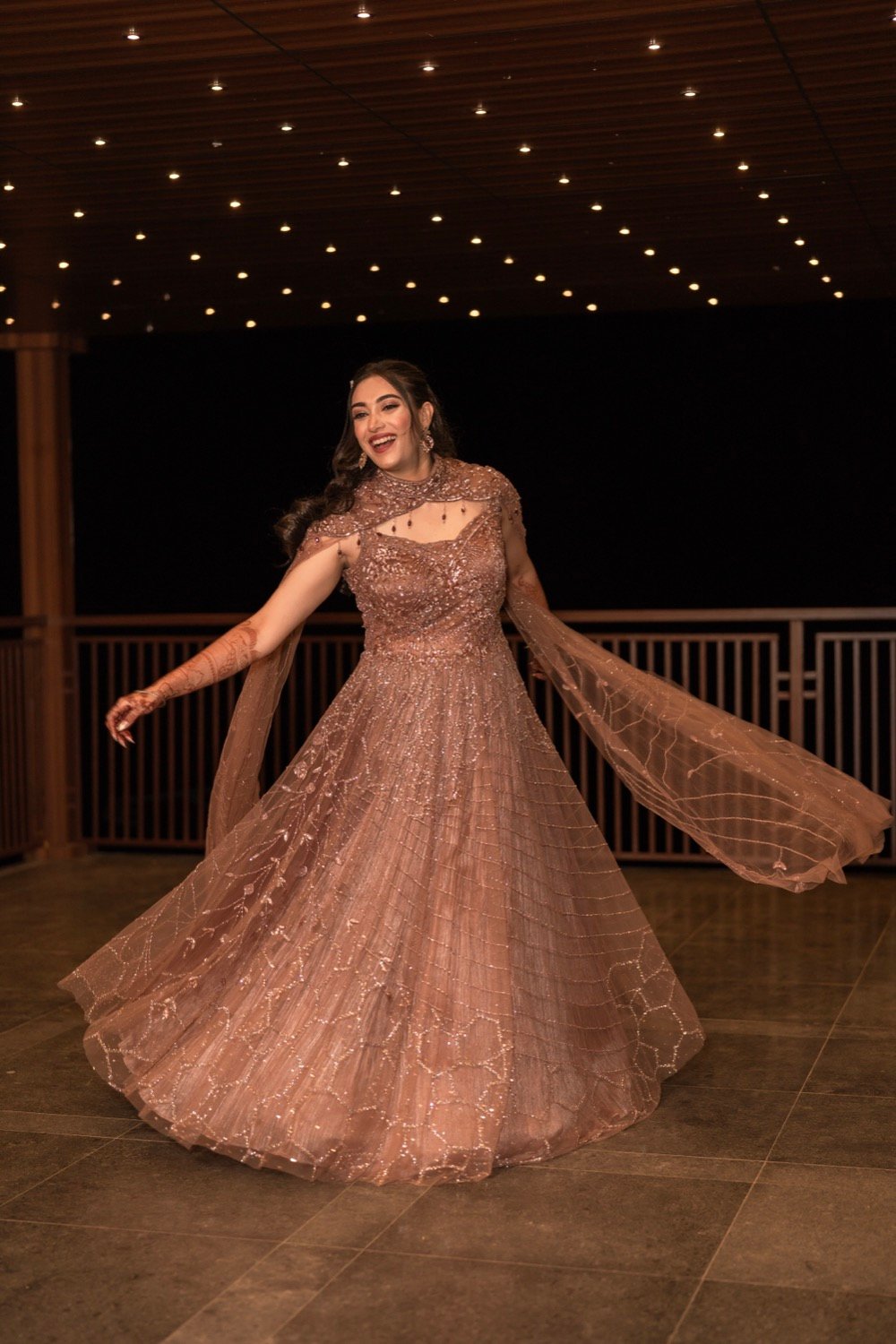 Shivani and Abhishek — the sangeet