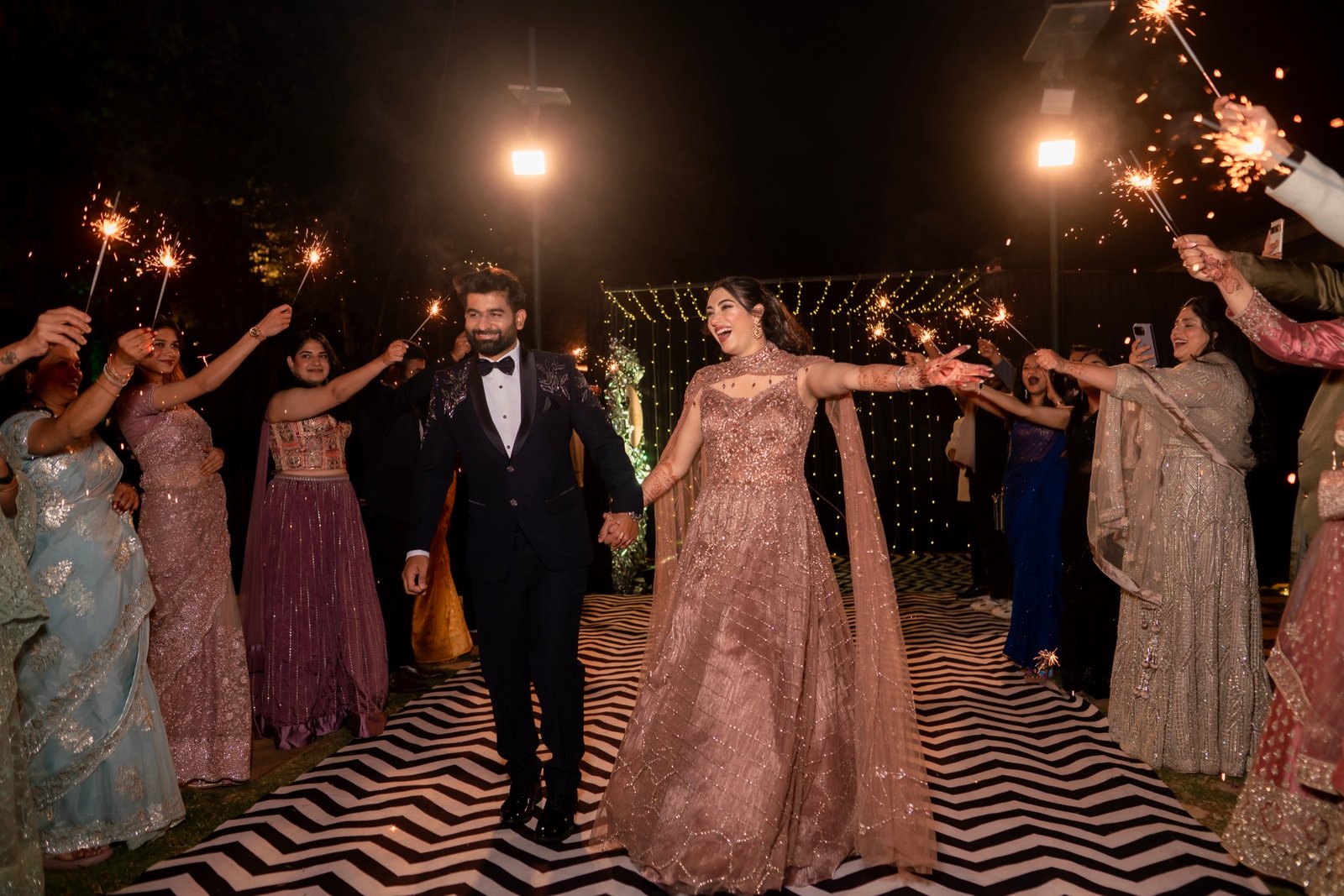 Shivani and Abhishek — the sangeet