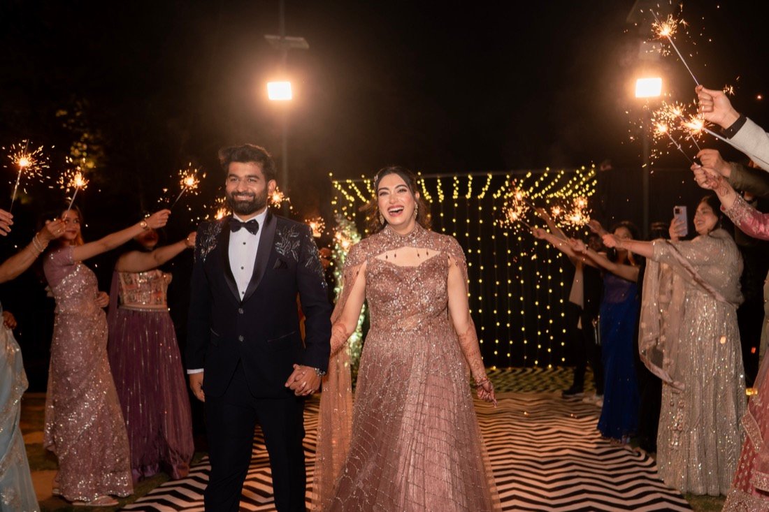 Shivani and Abhishek — the sangeet