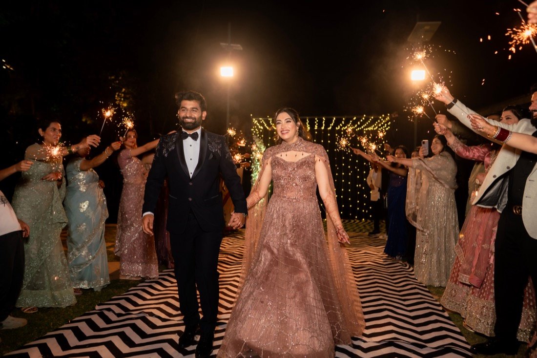 Shivani and Abhishek — the sangeet