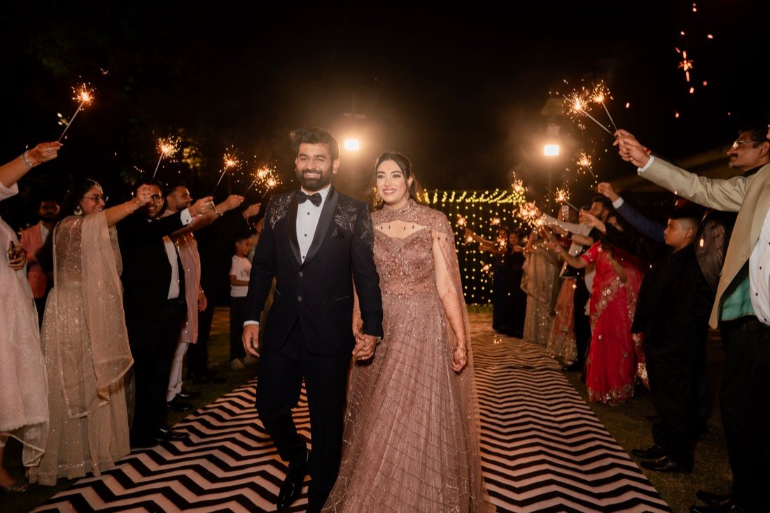 Shivani and Abhishek — the sangeet
