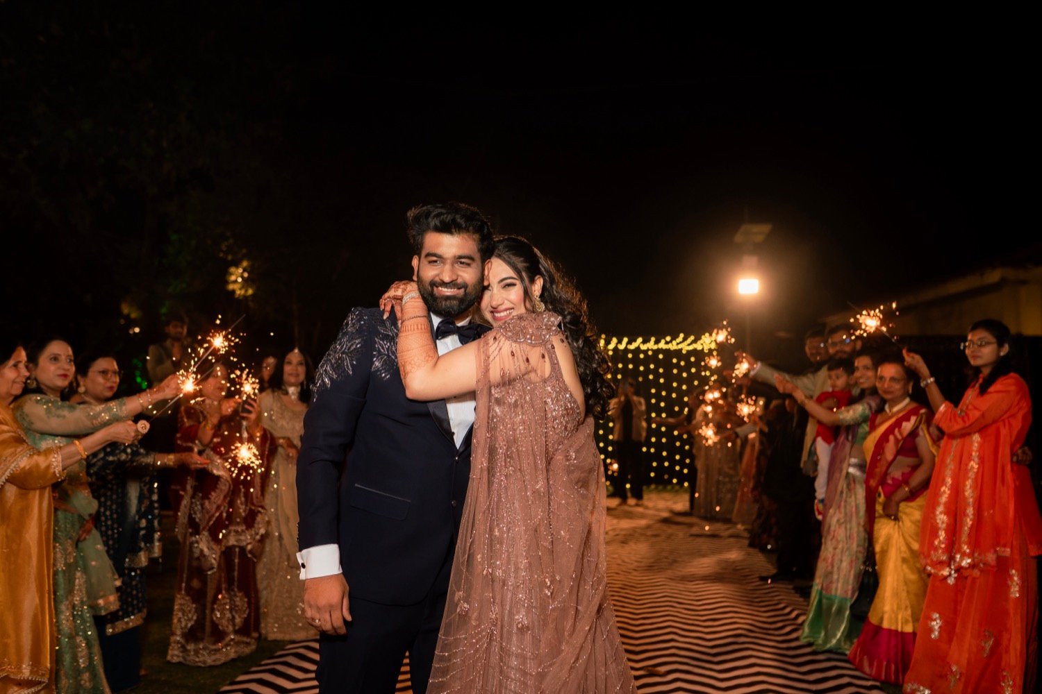 Shivani and Abhishek — the sangeet