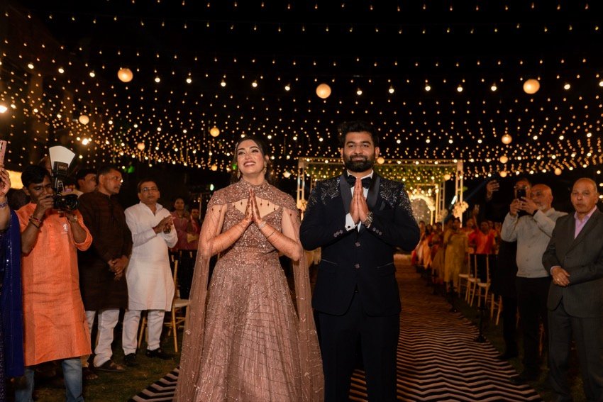 Shivani and Abhishek — the sangeet