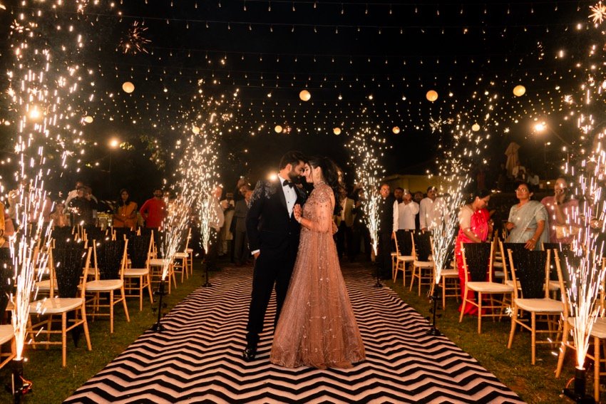 Shivani and Abhishek — the sangeet