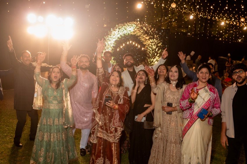 Shivani and Abhishek — the sangeet