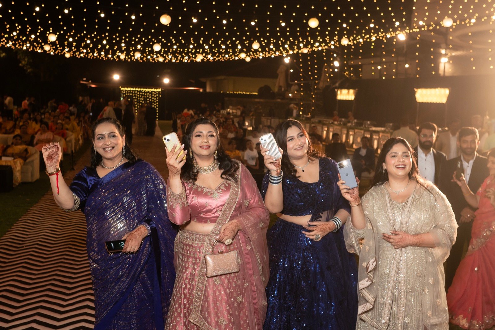 Shivani and Abhishek — the sangeet