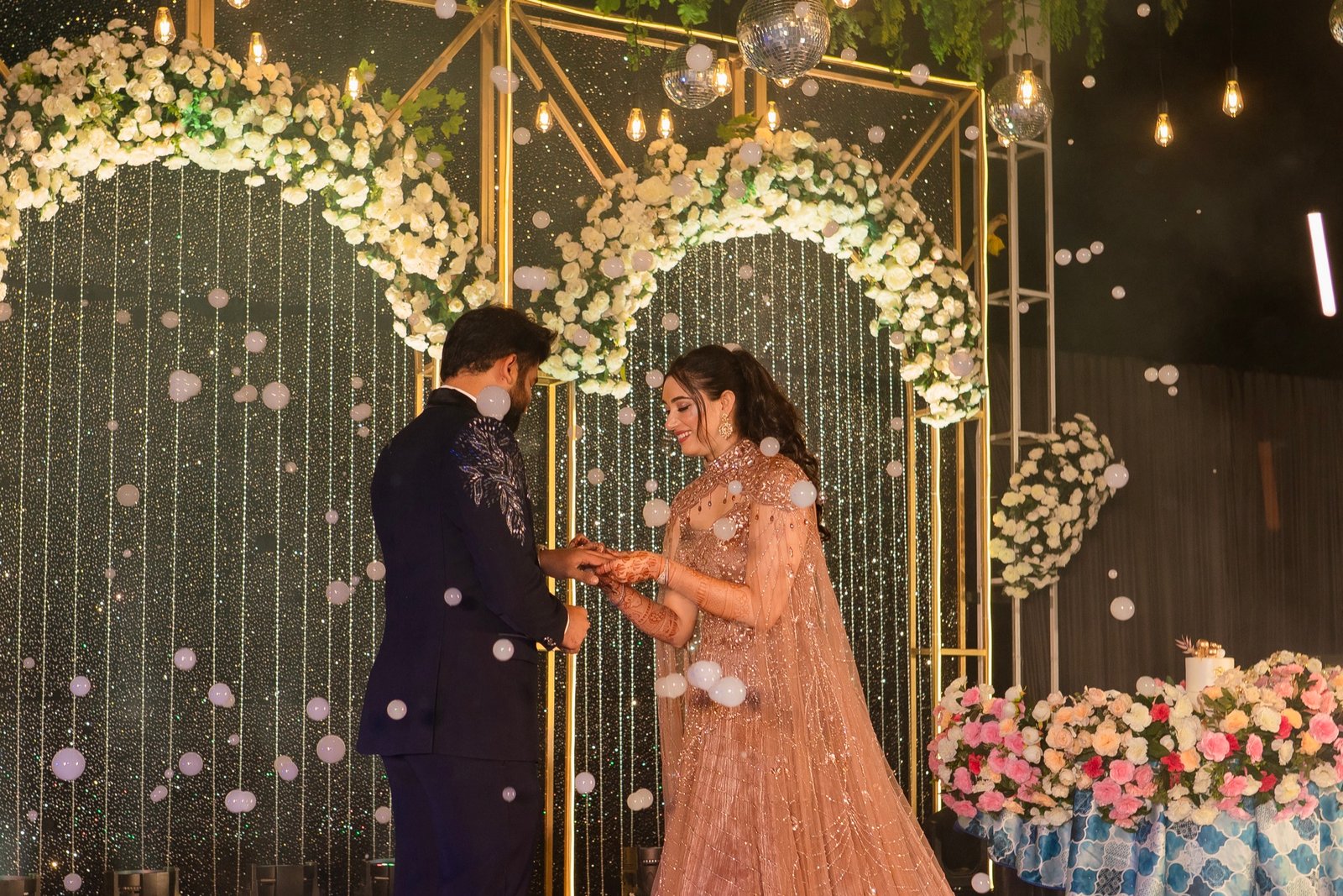 Shivani and Abhishek — the sangeet
