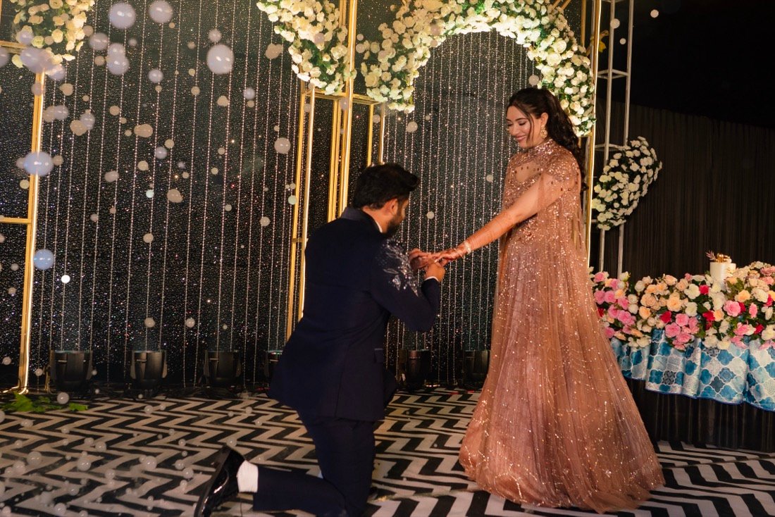 Shivani and Abhishek — the sangeet