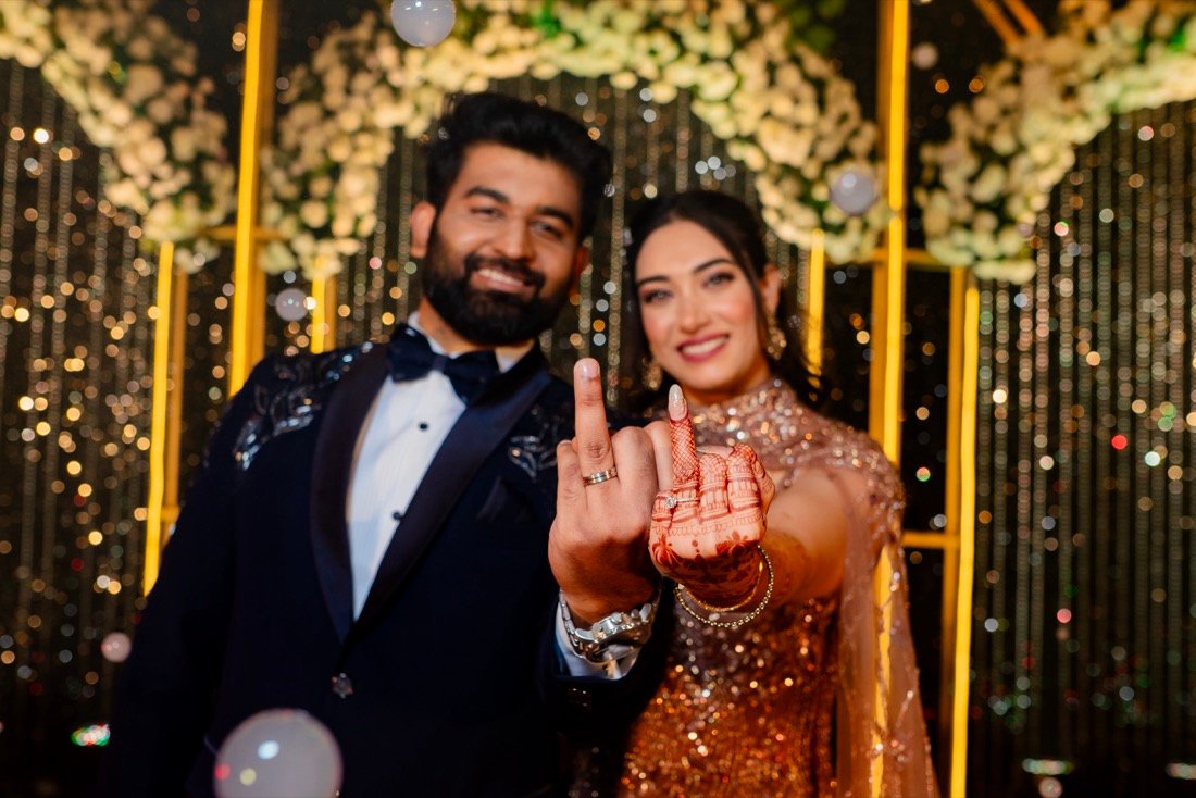 Shivani and Abhishek — the sangeet