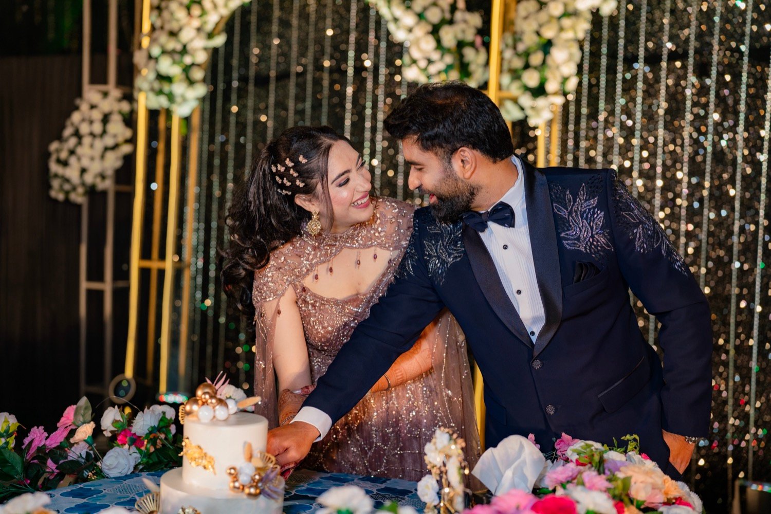 Shivani and Abhishek — the sangeet